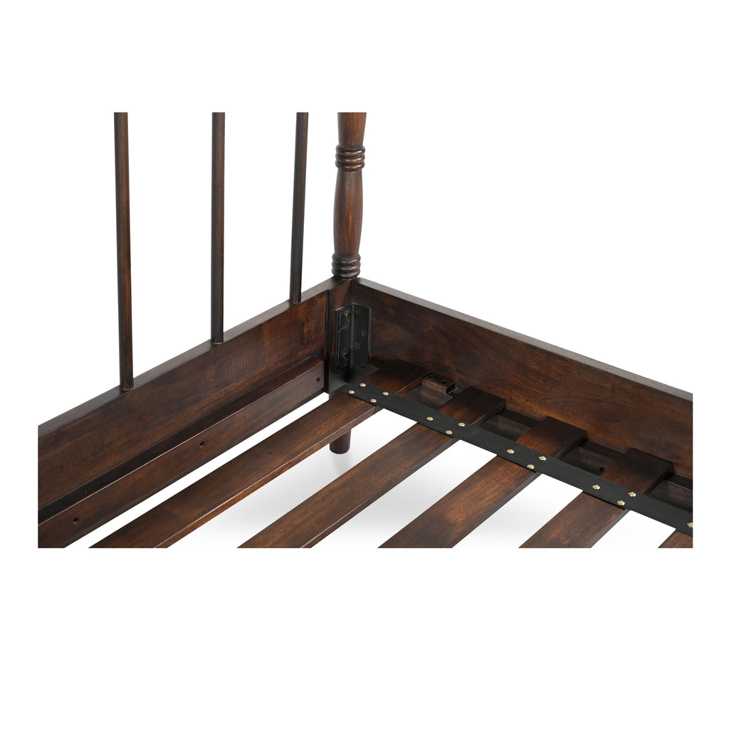 Vivian King Bed Dark Brownn