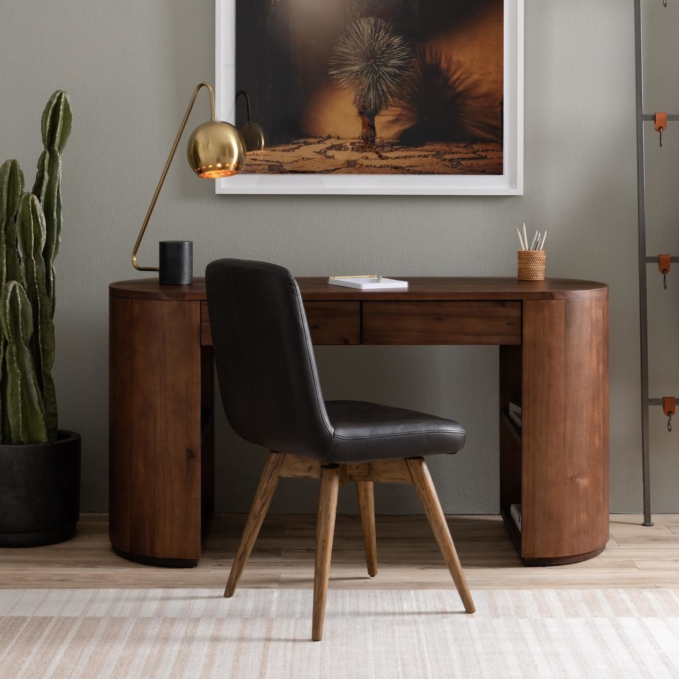 Pilar Desk - Caramel Brown