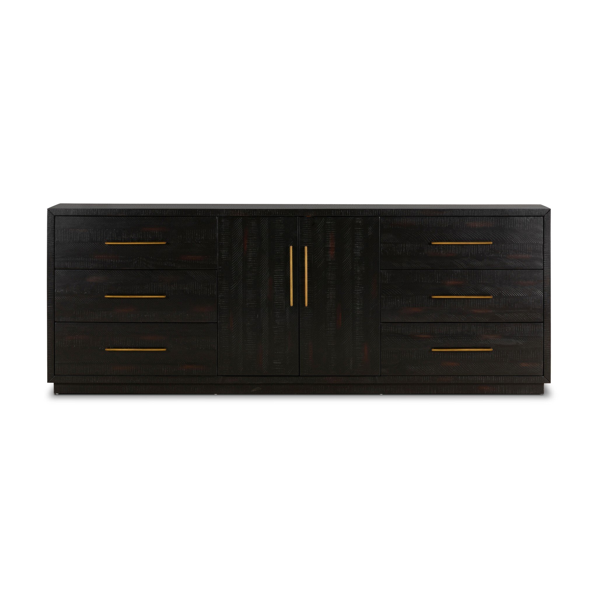 Suki Large Media Console - Burnished Black