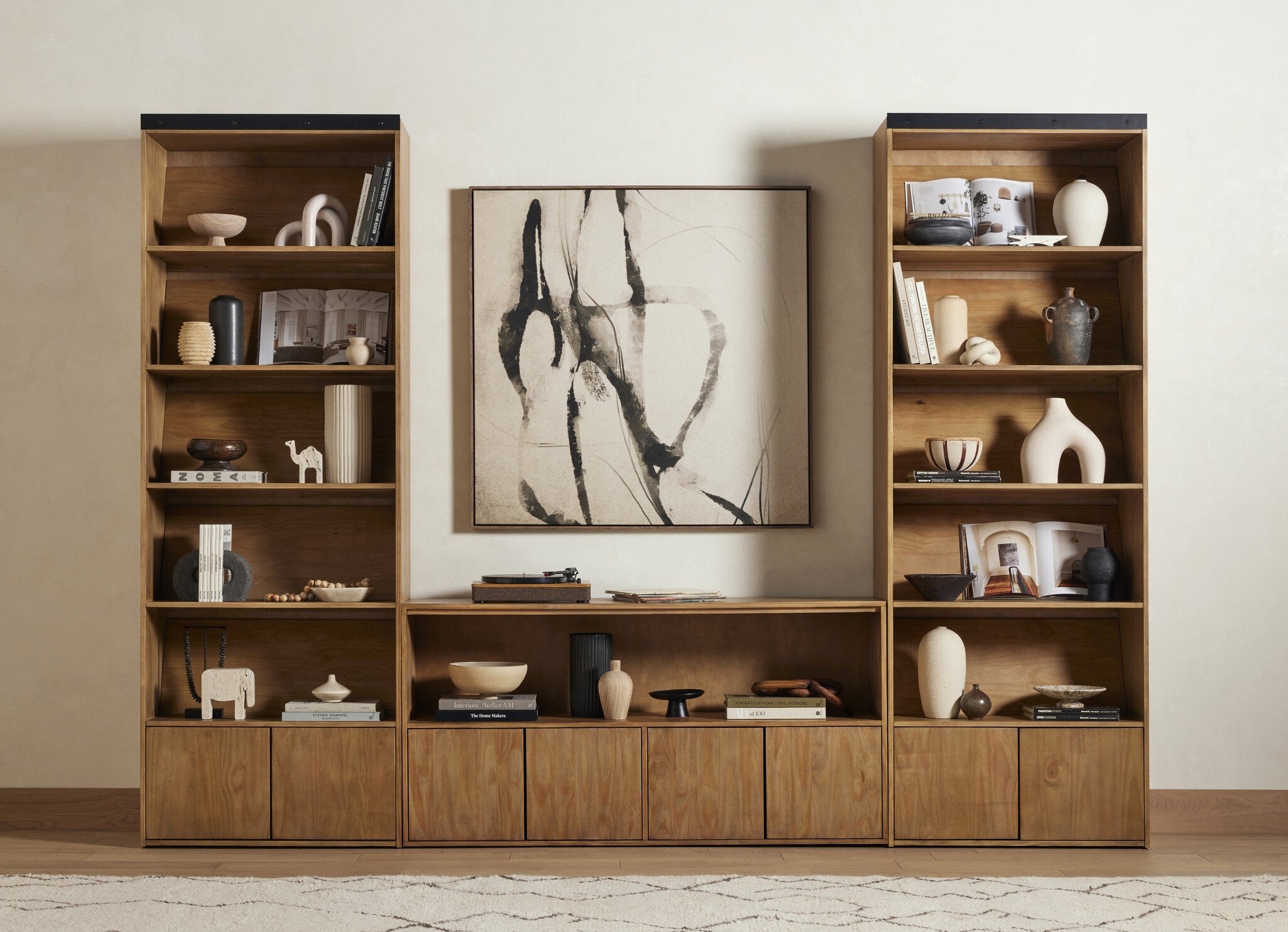 Bane Bookshelf - Smoked Pine