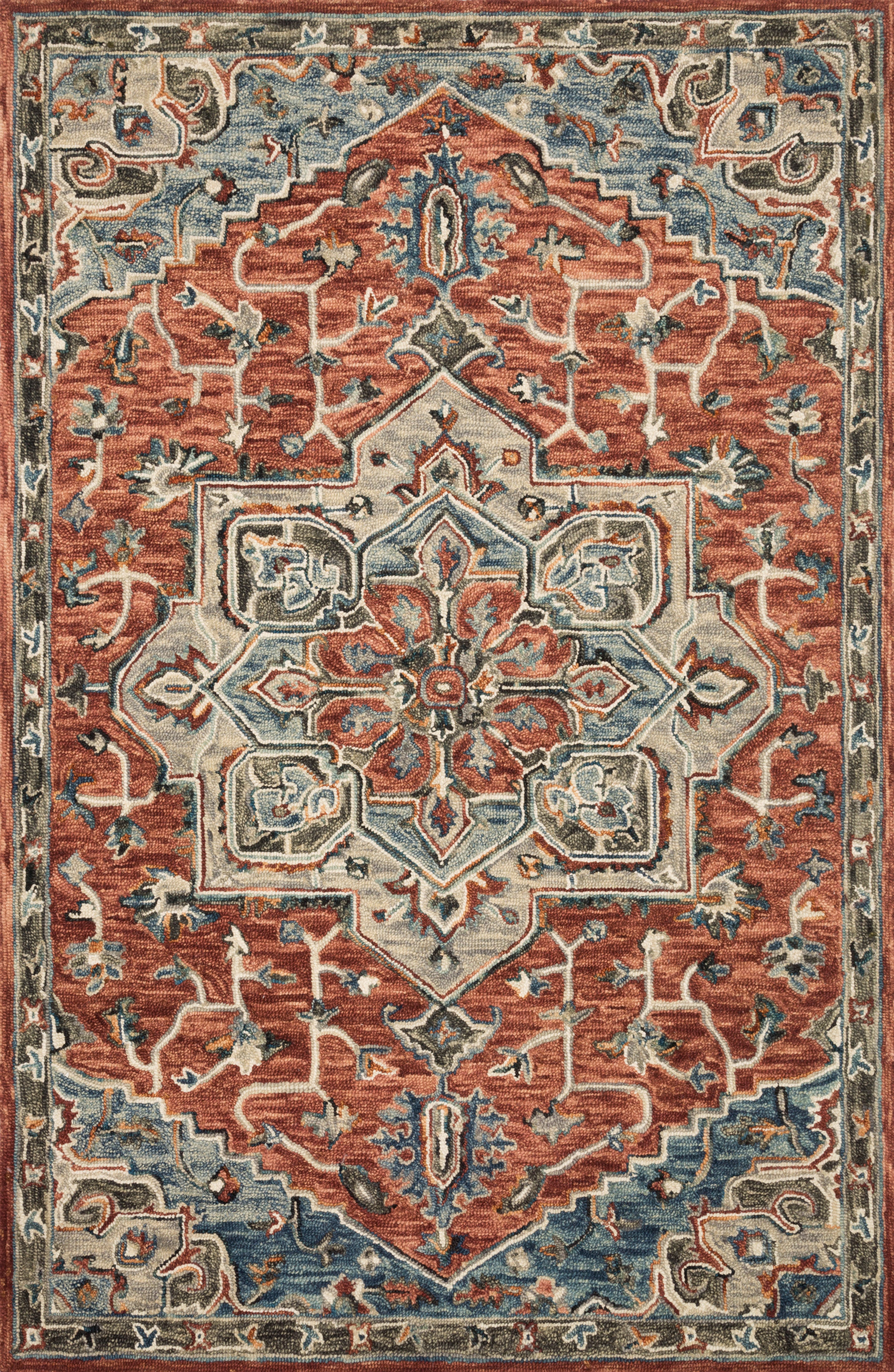 Loloi | Victoria Collection | Red / Multi | VK-15