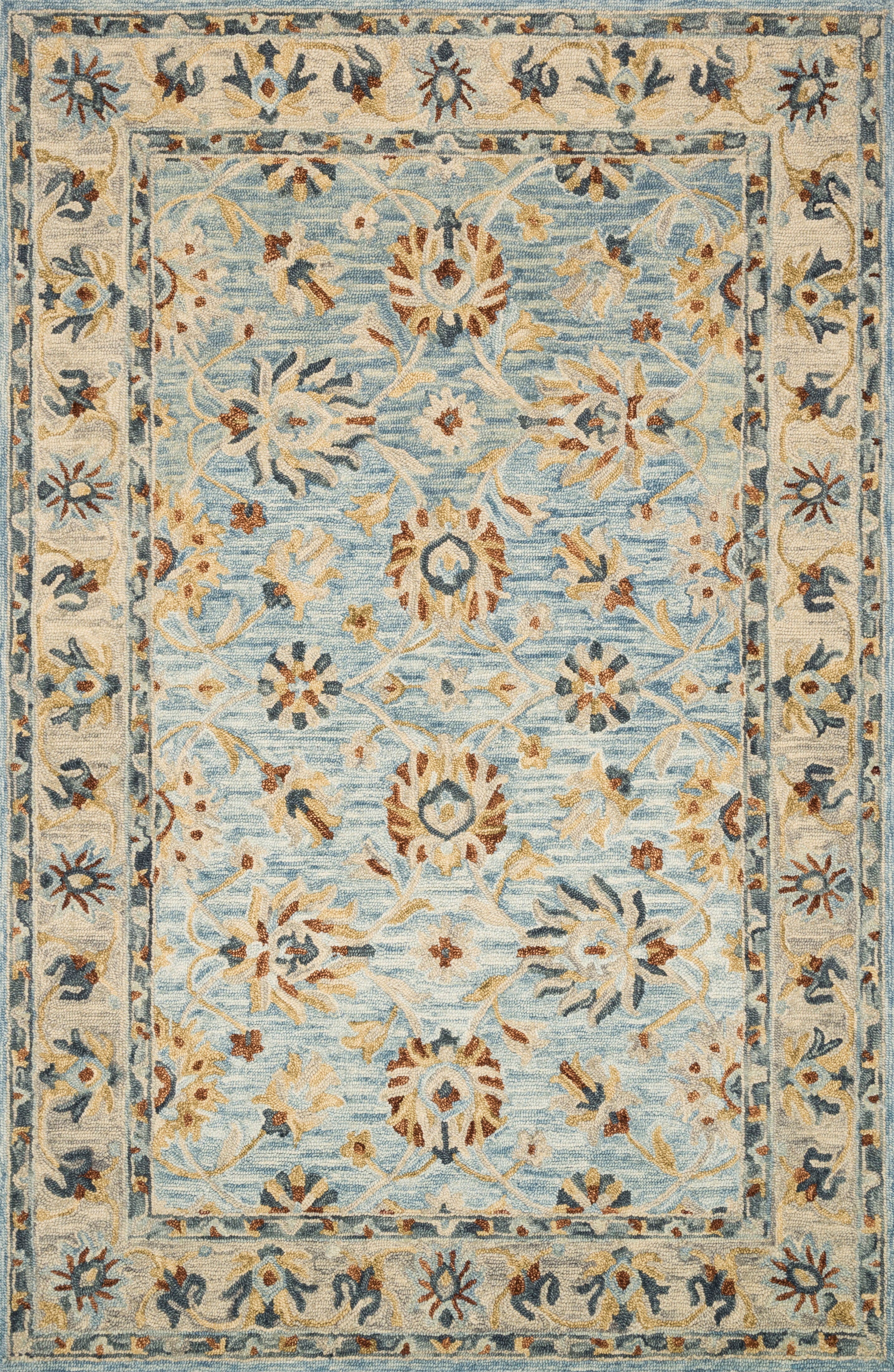 Loloi | Victoria Collection | Lt. Blue / Natural | VK-18