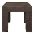 Evander Side Table Rustic Brown
