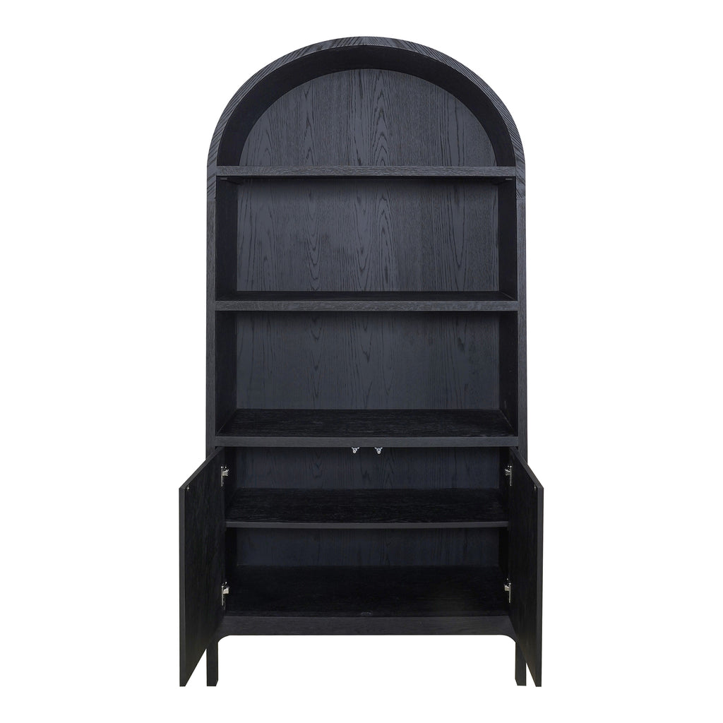 Wilde Display Cabinet Black Oak