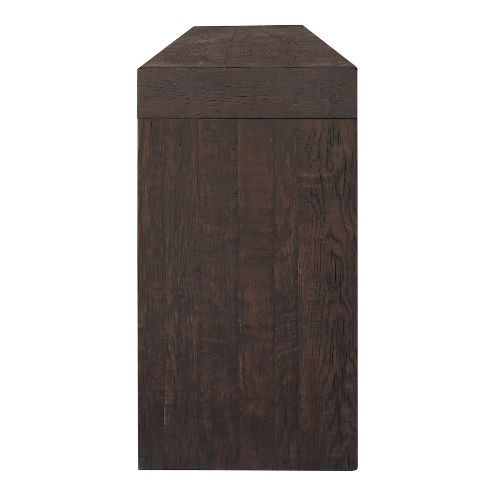Evander Console Table Rustic Brown
