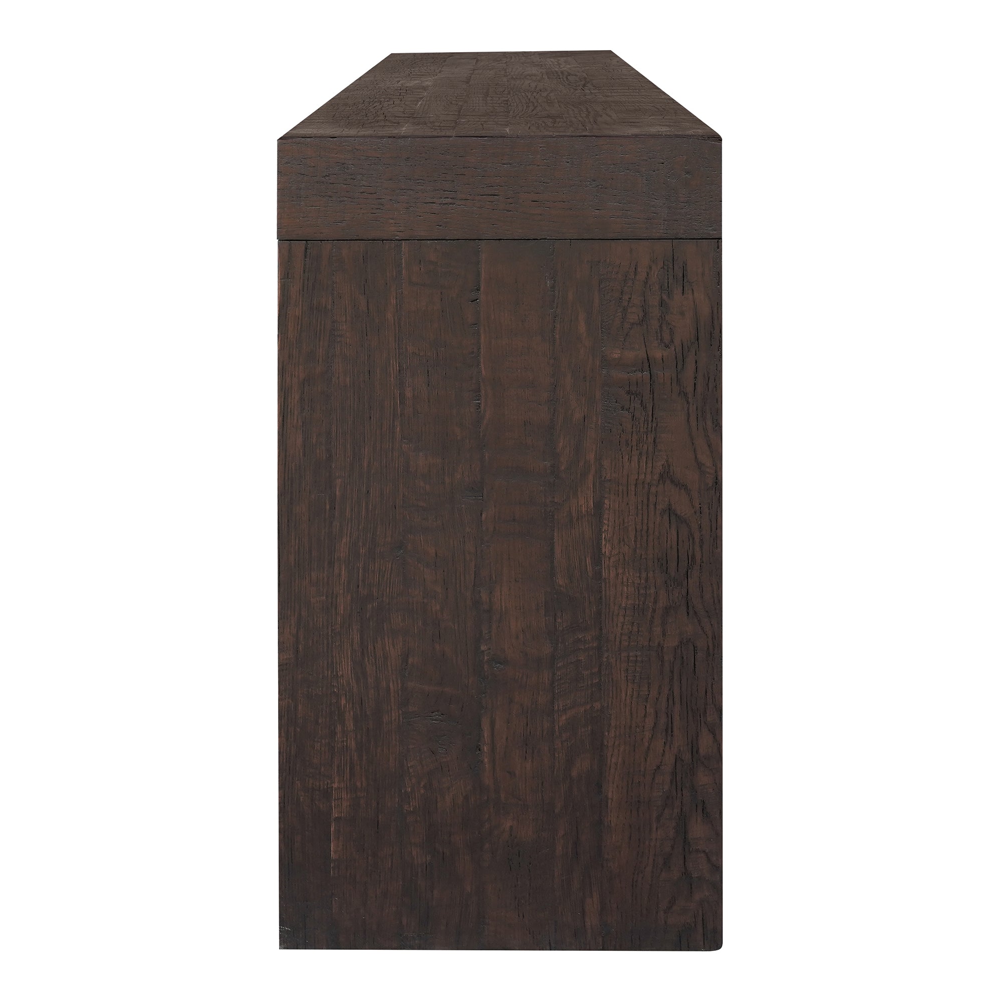 Evander Console Table Rustic Brown