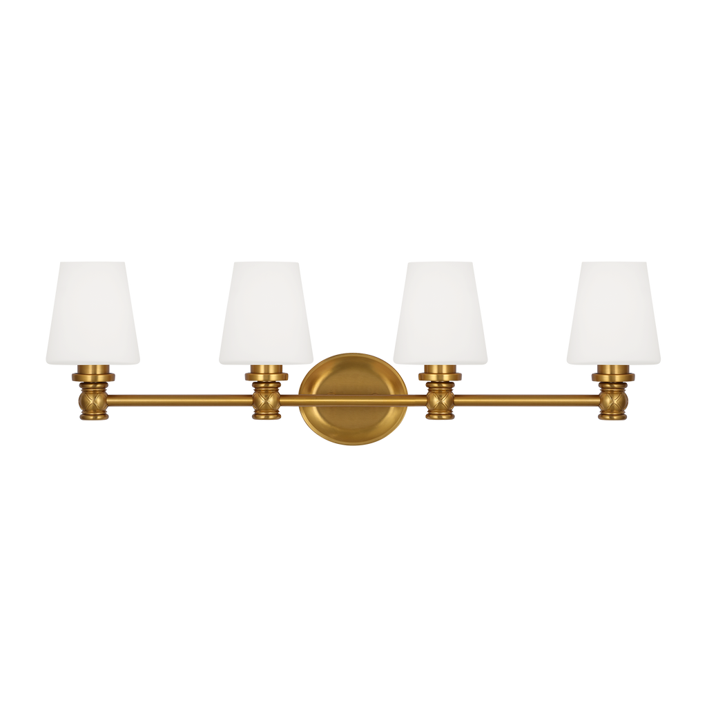 Xavierre 4 -Light Vanity Burnished Brass