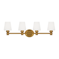 Xavierre 4 -Light Vanity Burnished Brass
