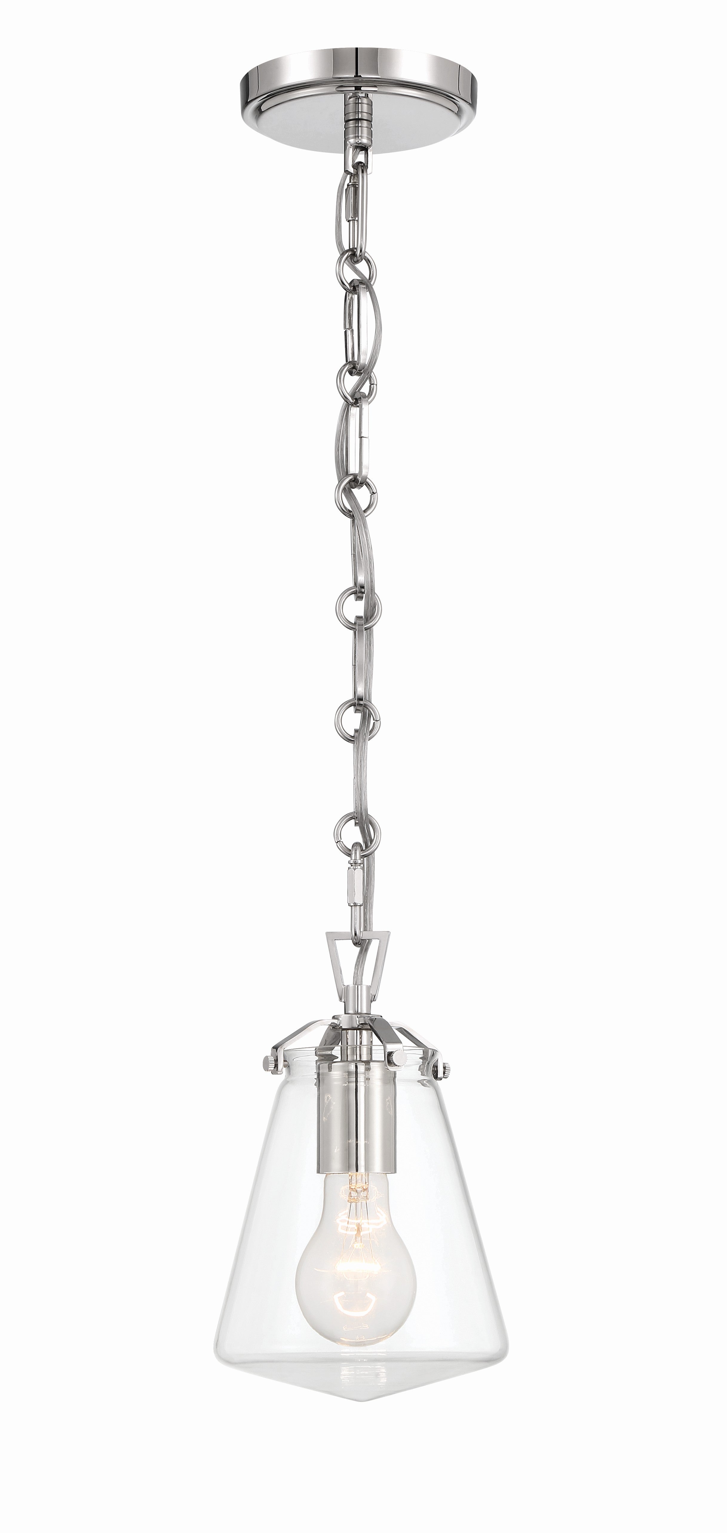 Voss 5.75'' Polished Nickel Pendant