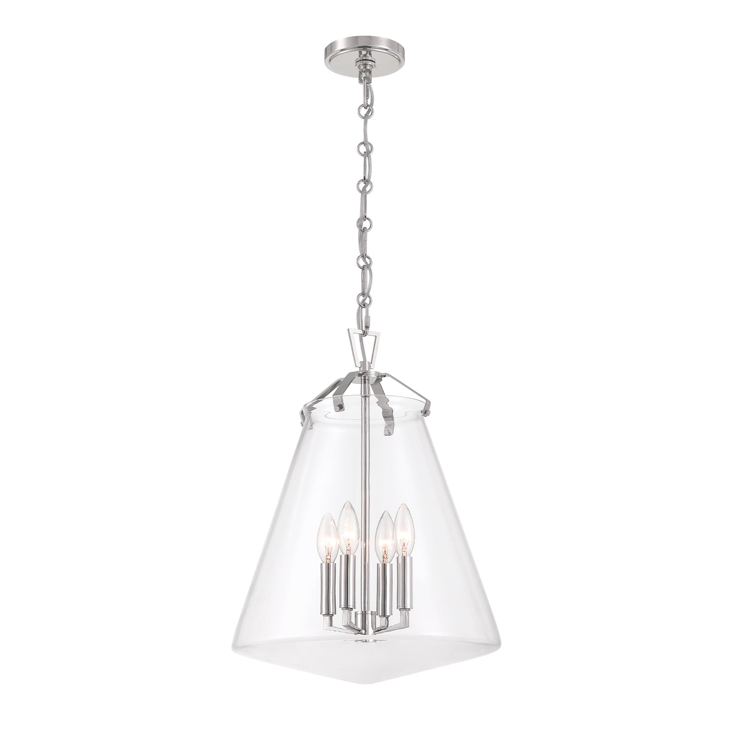 Voss 15.25'' Polished Nickel Pendant