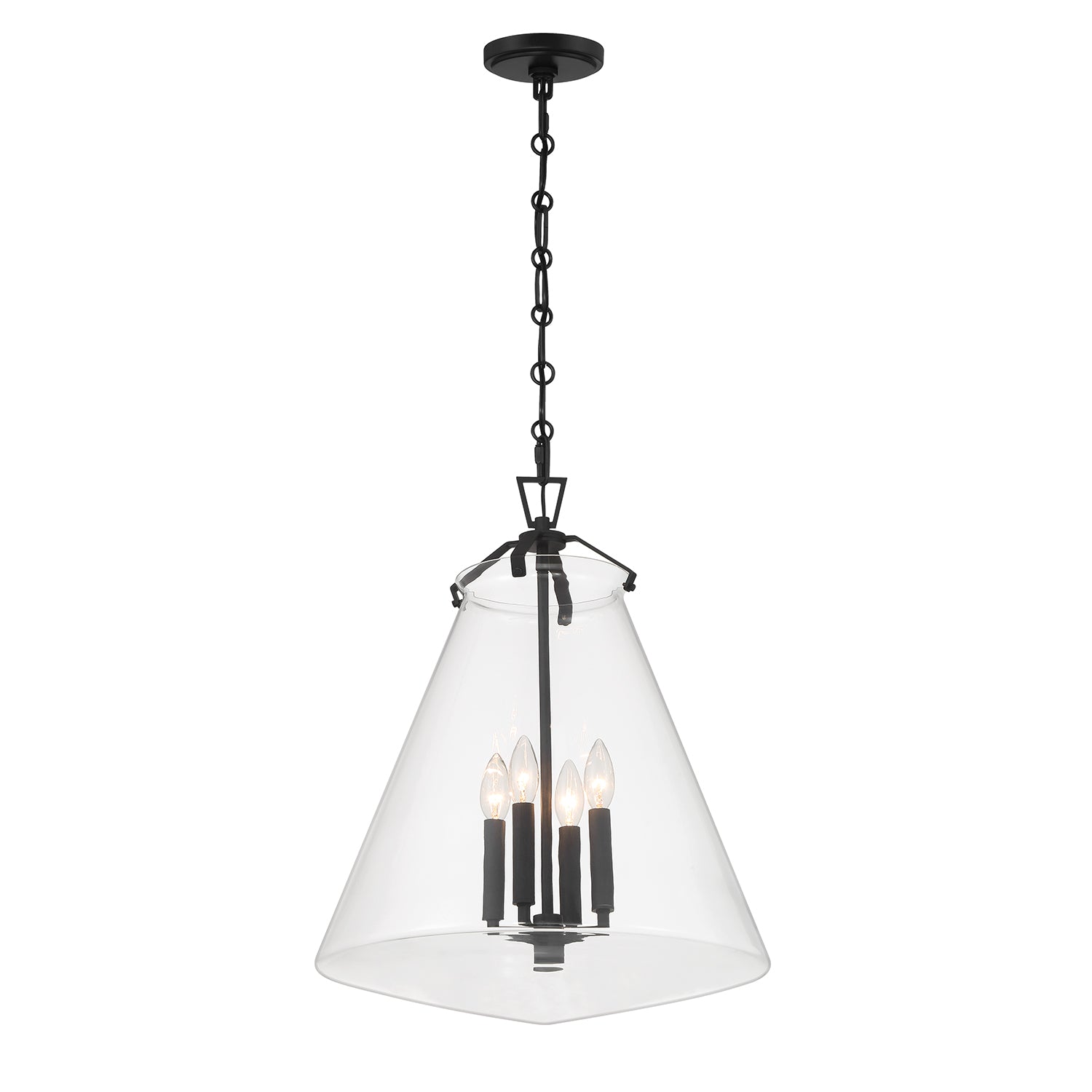 Voss 18'' Matte Black Pendant