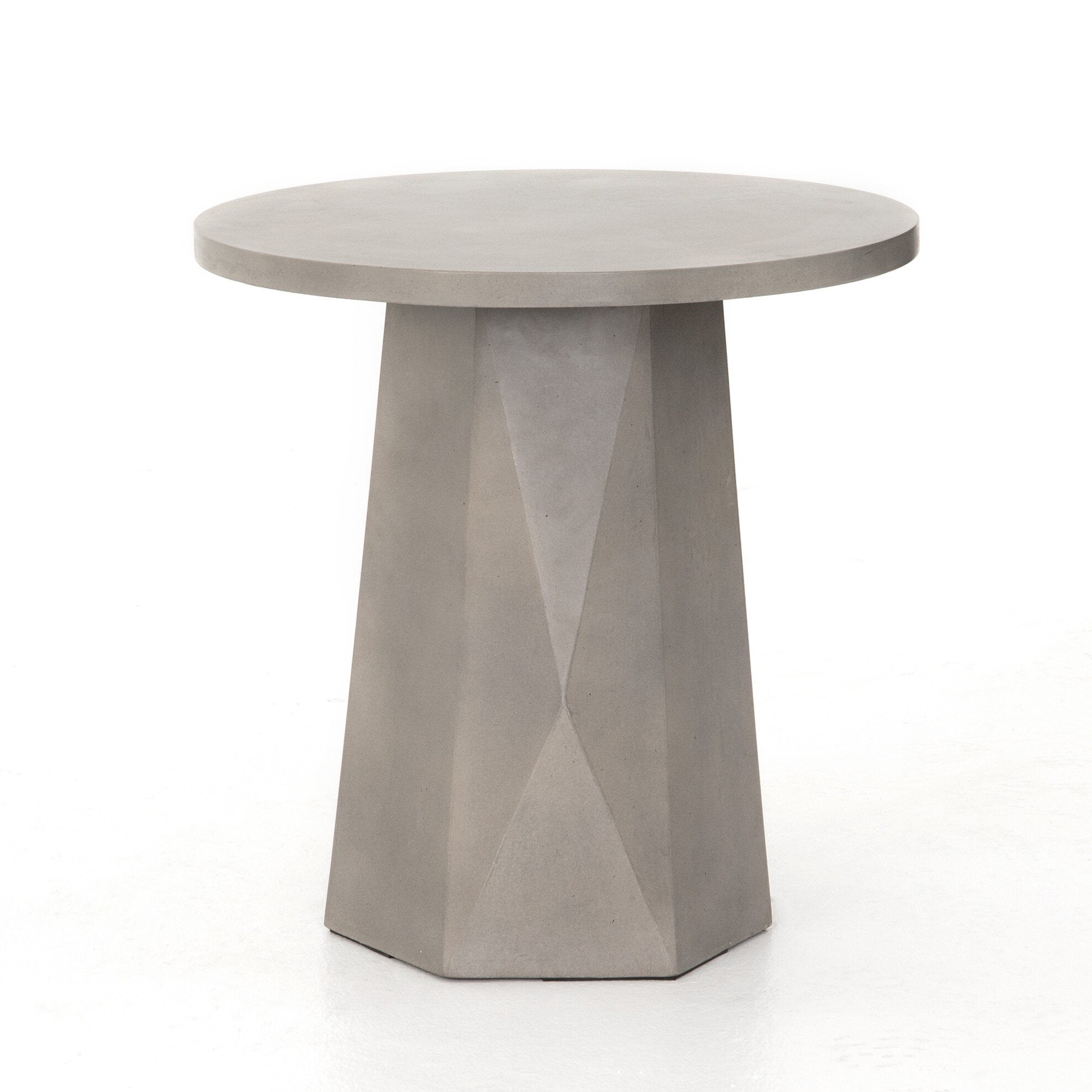 Bowman Outdoor End Table - Grey Concrete