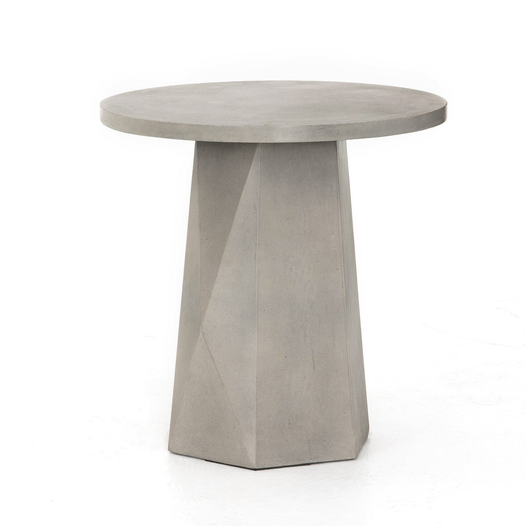 Bowman Outdoor End Table - Grey Concrete