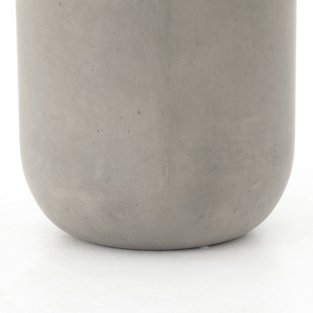 Ivan Round End Table - Grey Concrete