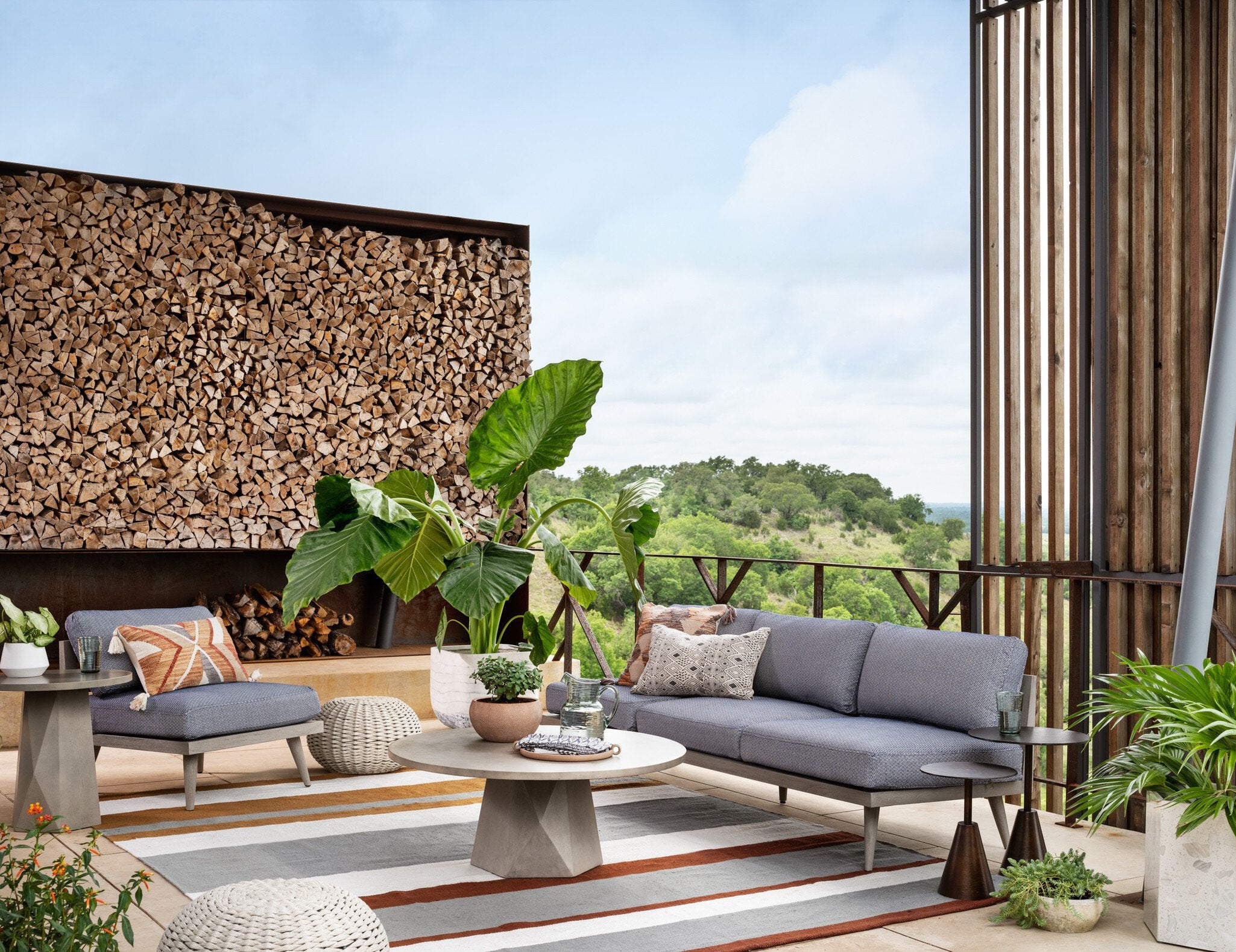 Bowman Outdoor Coffee Table - Grey Concrete