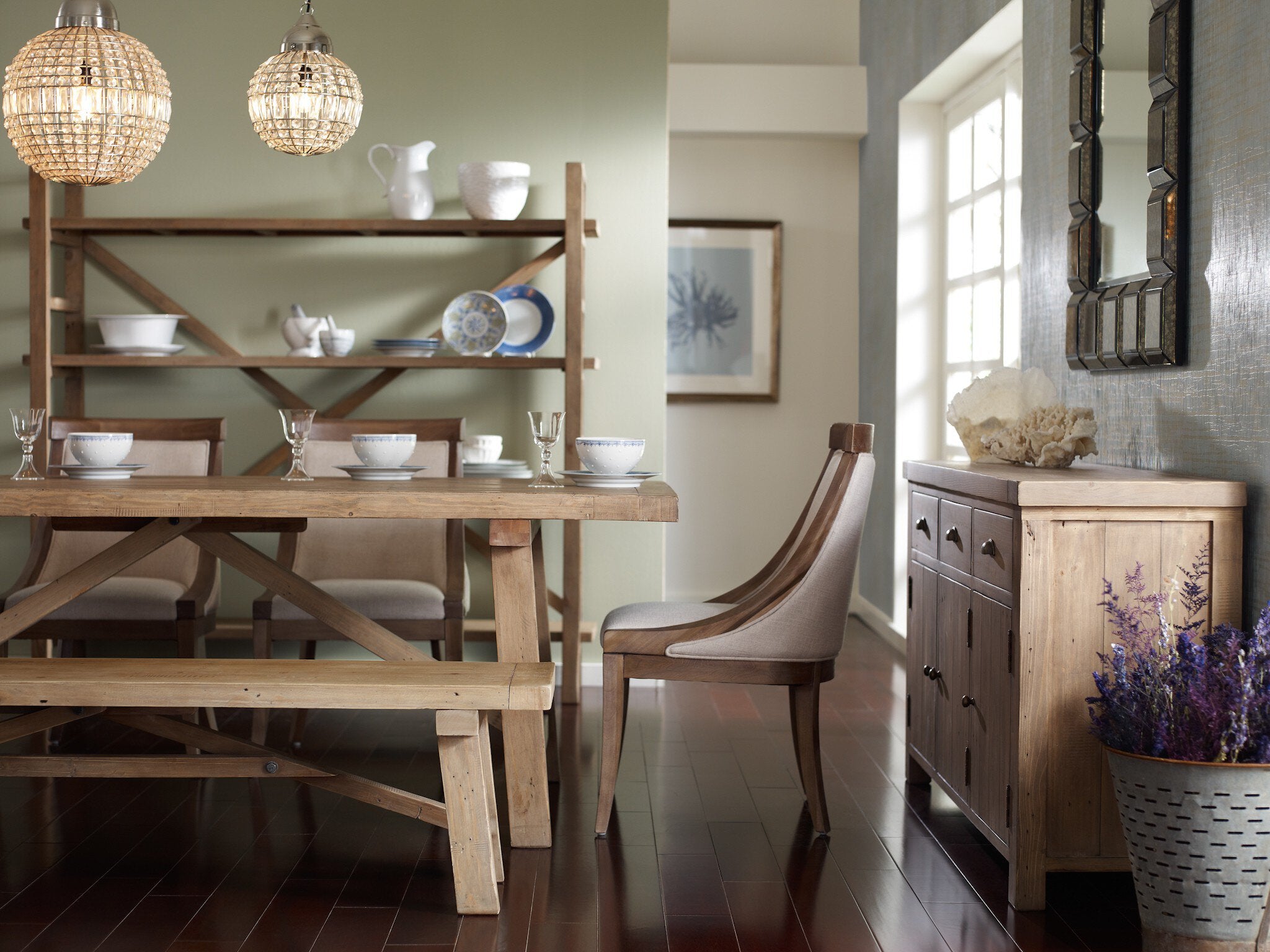 Toscana Large Bookshelf - Sundried Wheat