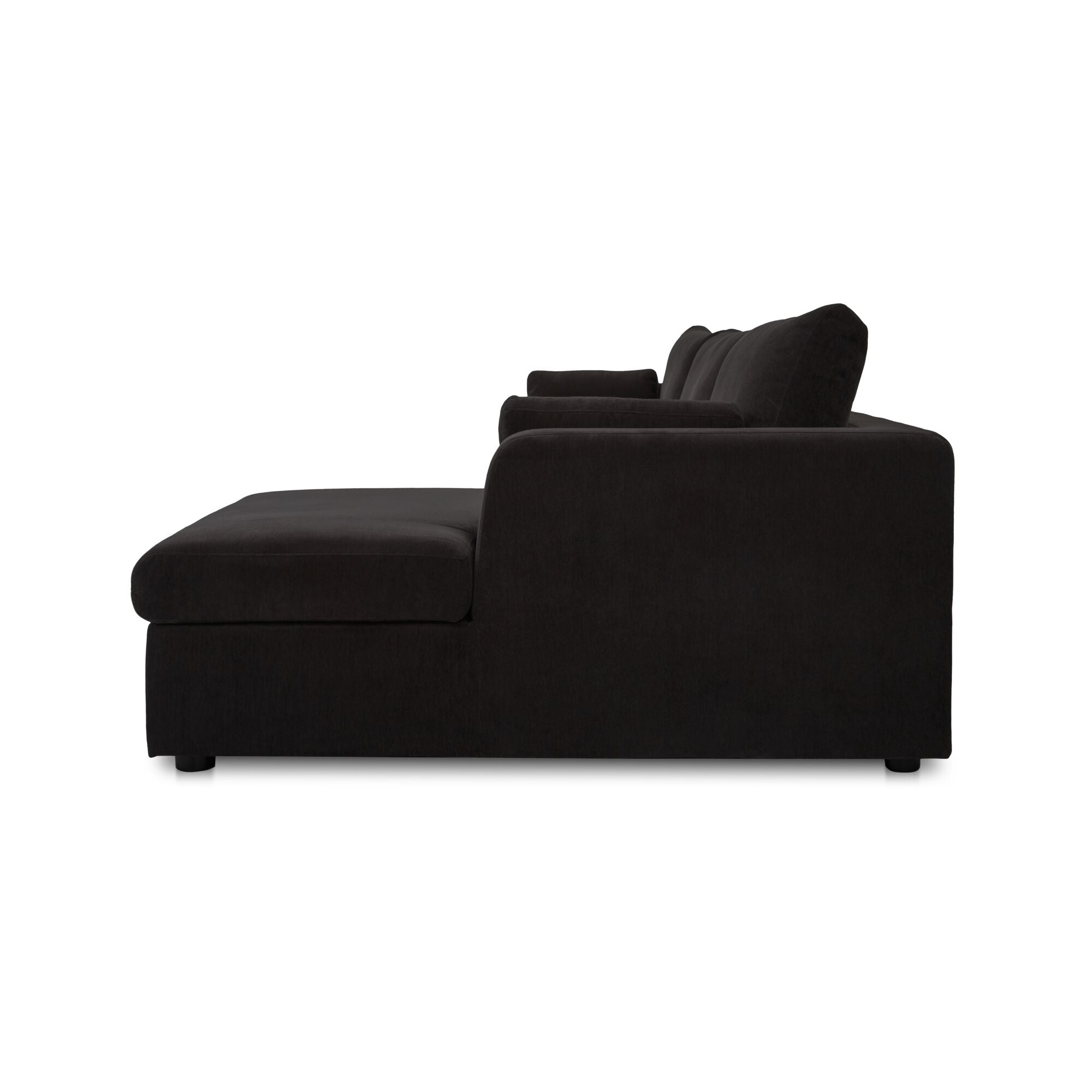 Burrow Sleeper Sectional With Storage Chaise Black Right