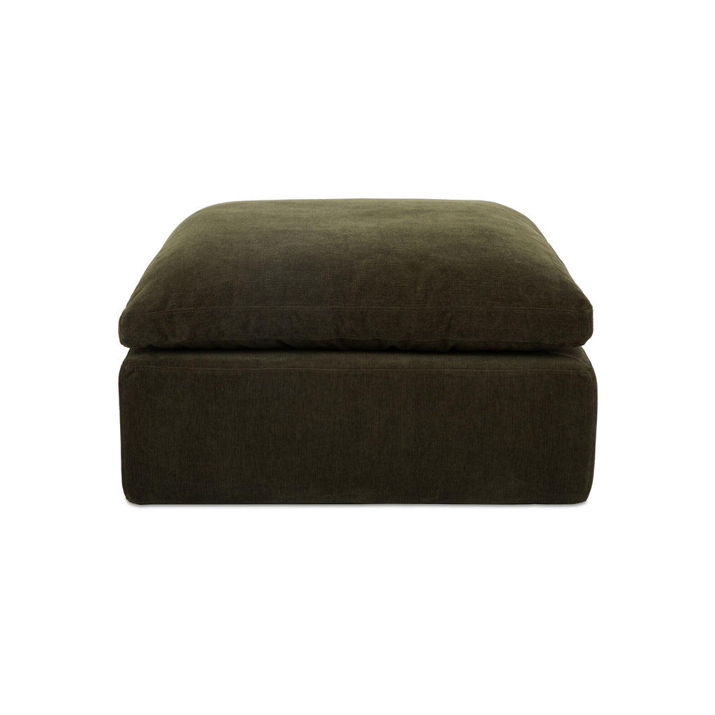 Cates Ottoman Dark Green