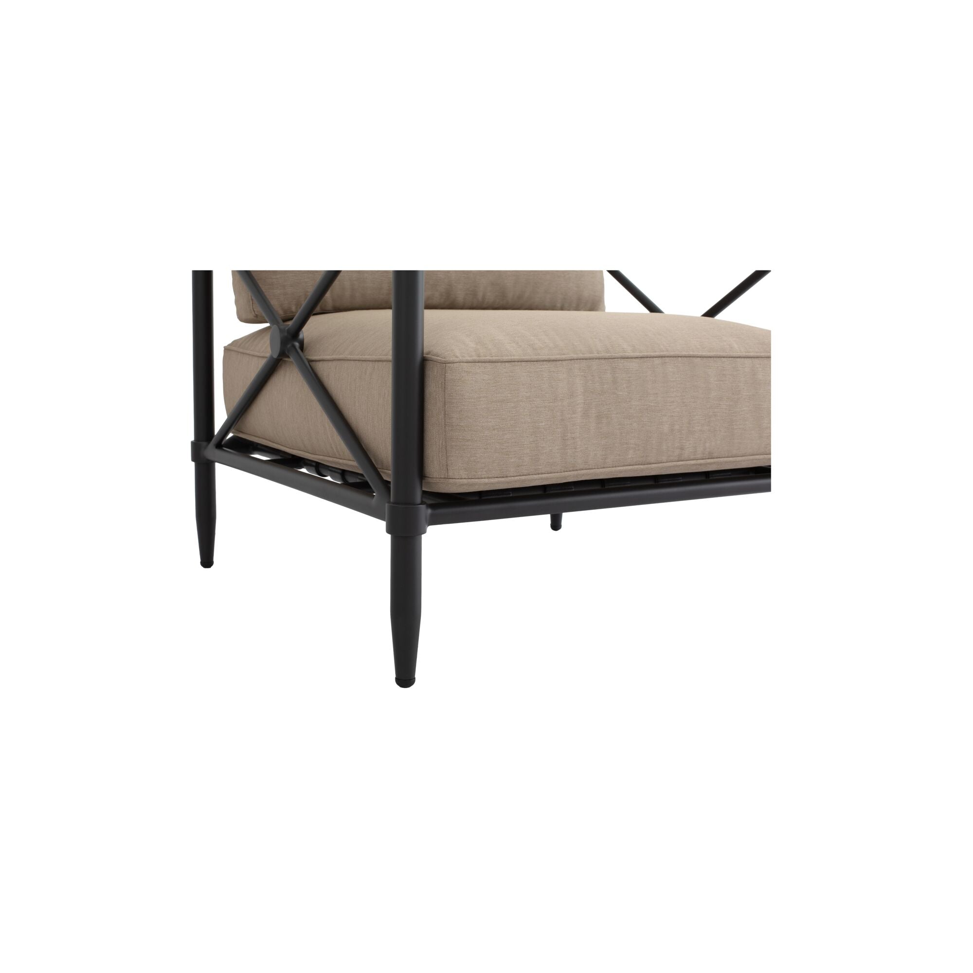 Willow Outdoor Accent Chair Light Brown