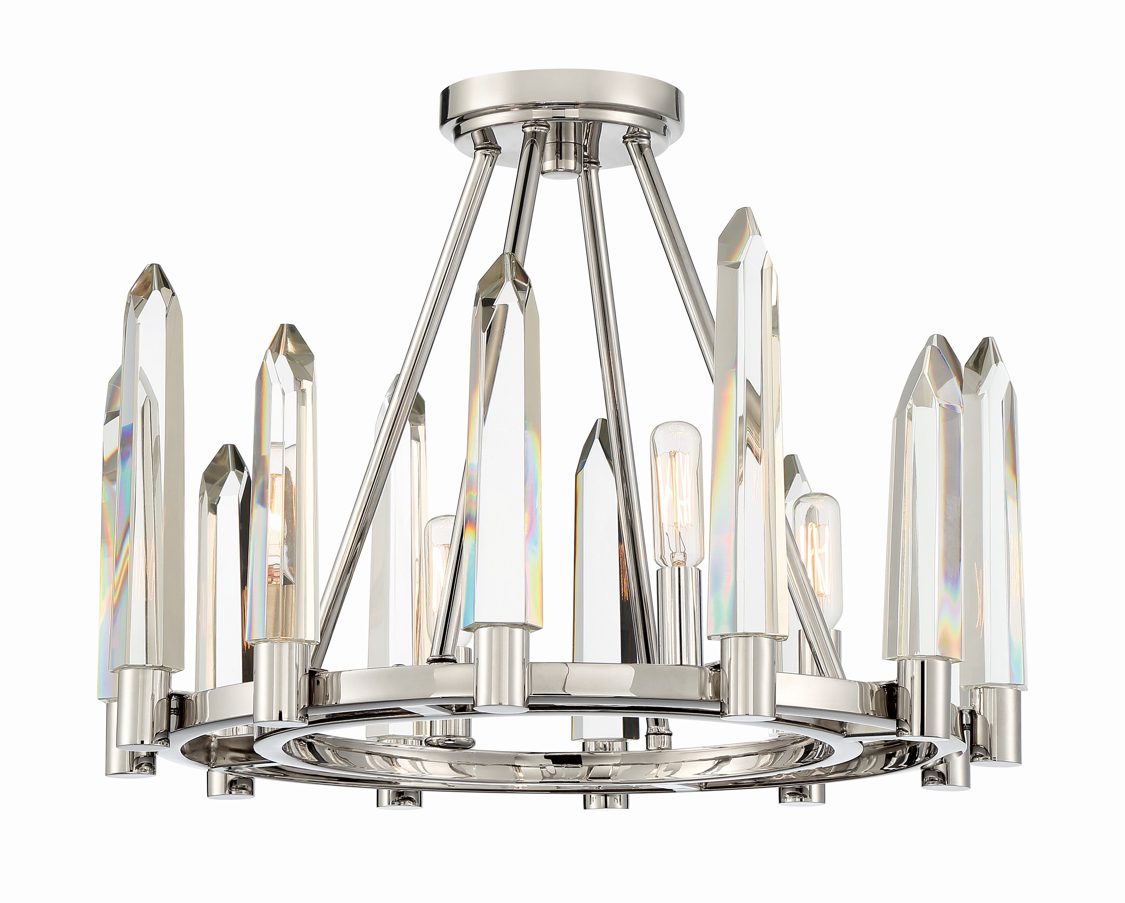 Watson 18.25'' Polished Nickel Semi Flush Mount