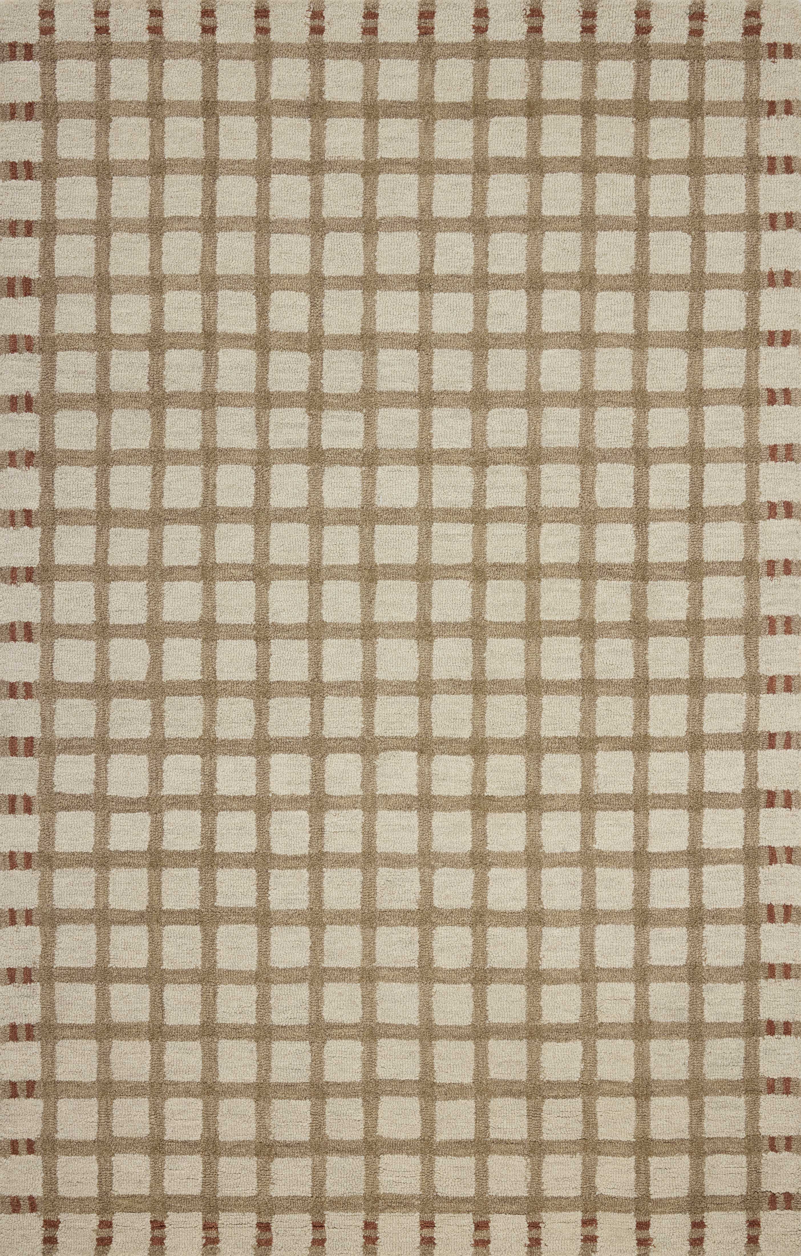 Magnolia Home by Joanna Gaines x Loloi | Waylon Collection | Natural / Rust | WAY-02