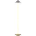 Blaze 55" Floor Lamp | Natural Brass | Clear Crystal