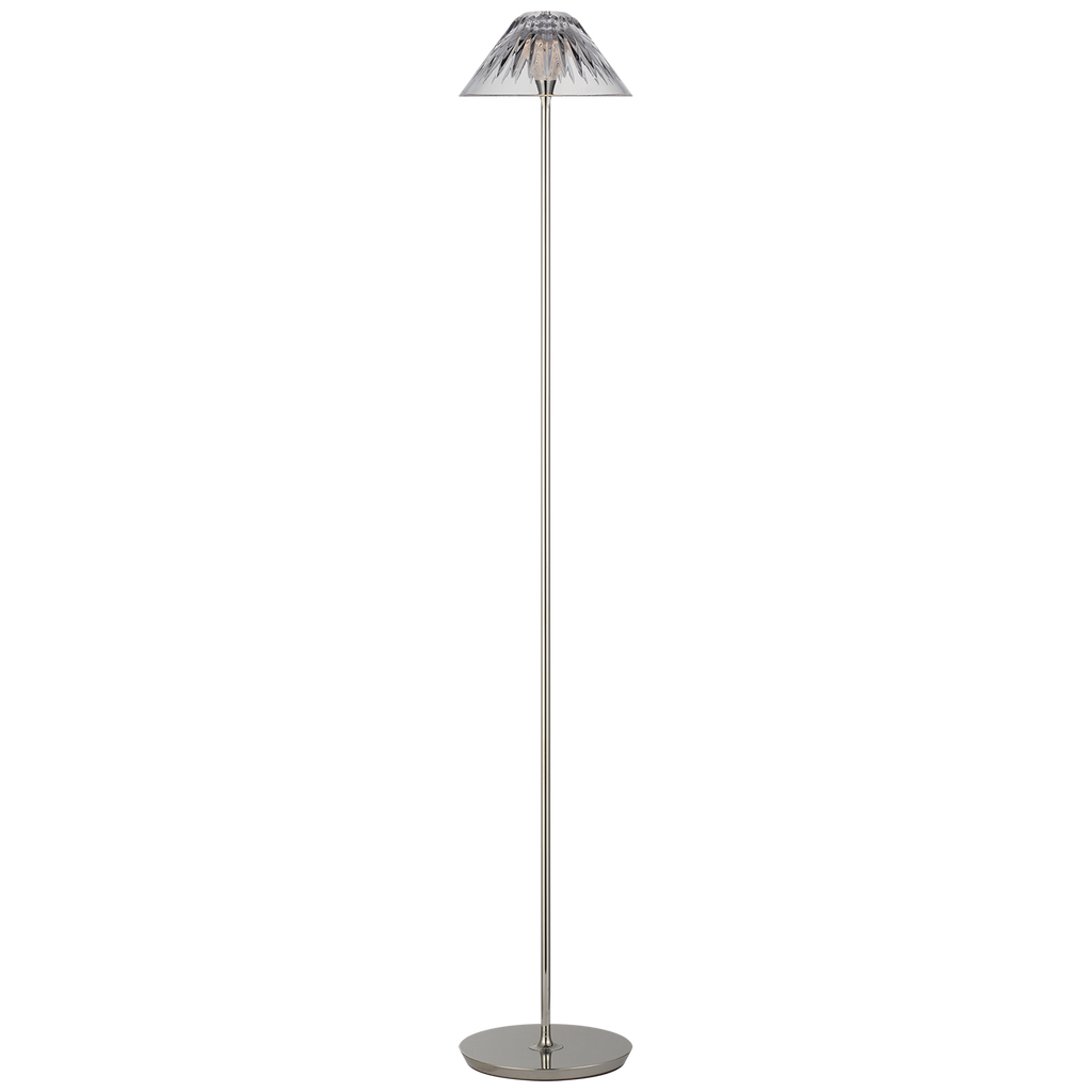 Blaze 55" Floor Lamp | Polished Nickel | Clear Crystal