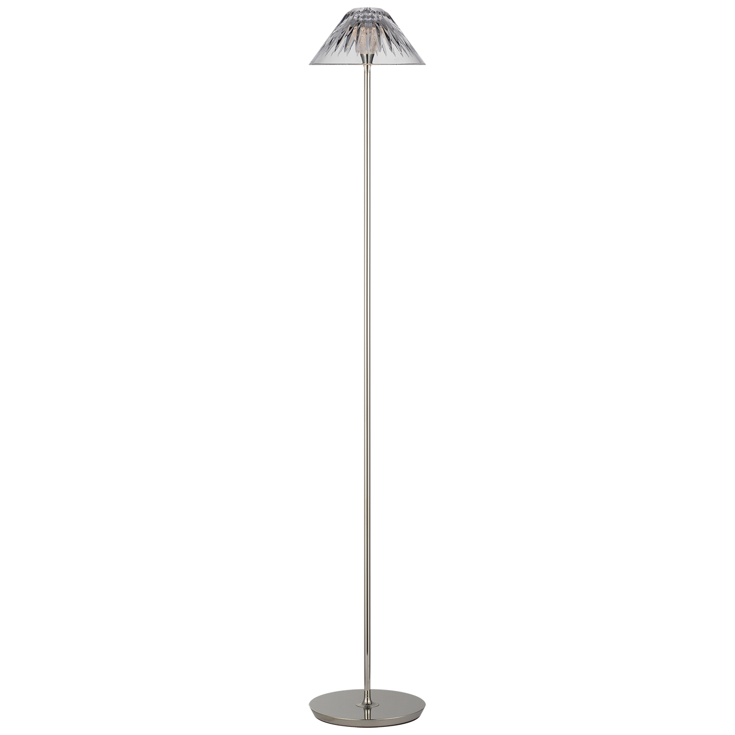 Blaze 55" Floor Lamp | Polished Nickel | Clear Crystal