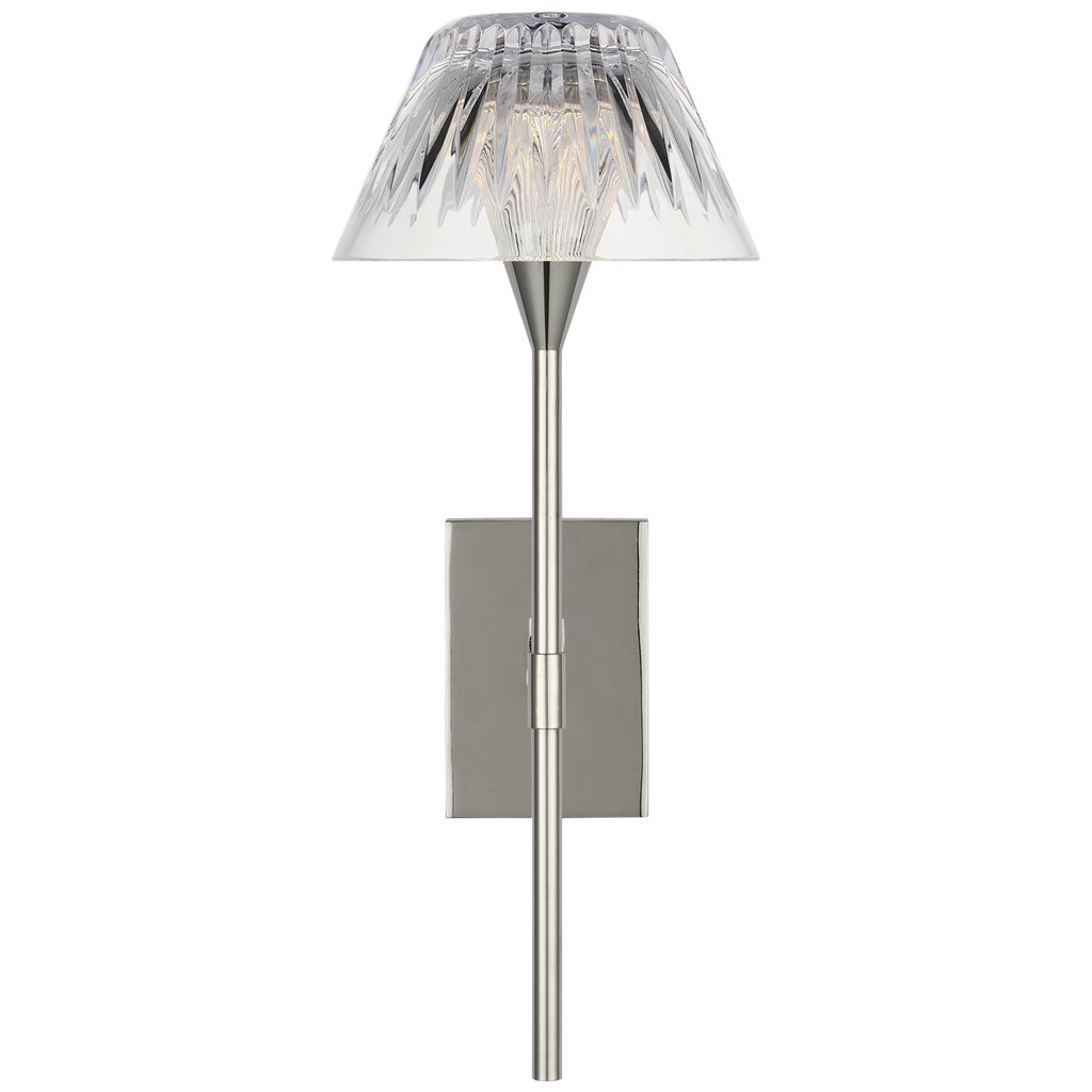 Blaze 14" Sconce | Polished Nickel | Clear Crystal