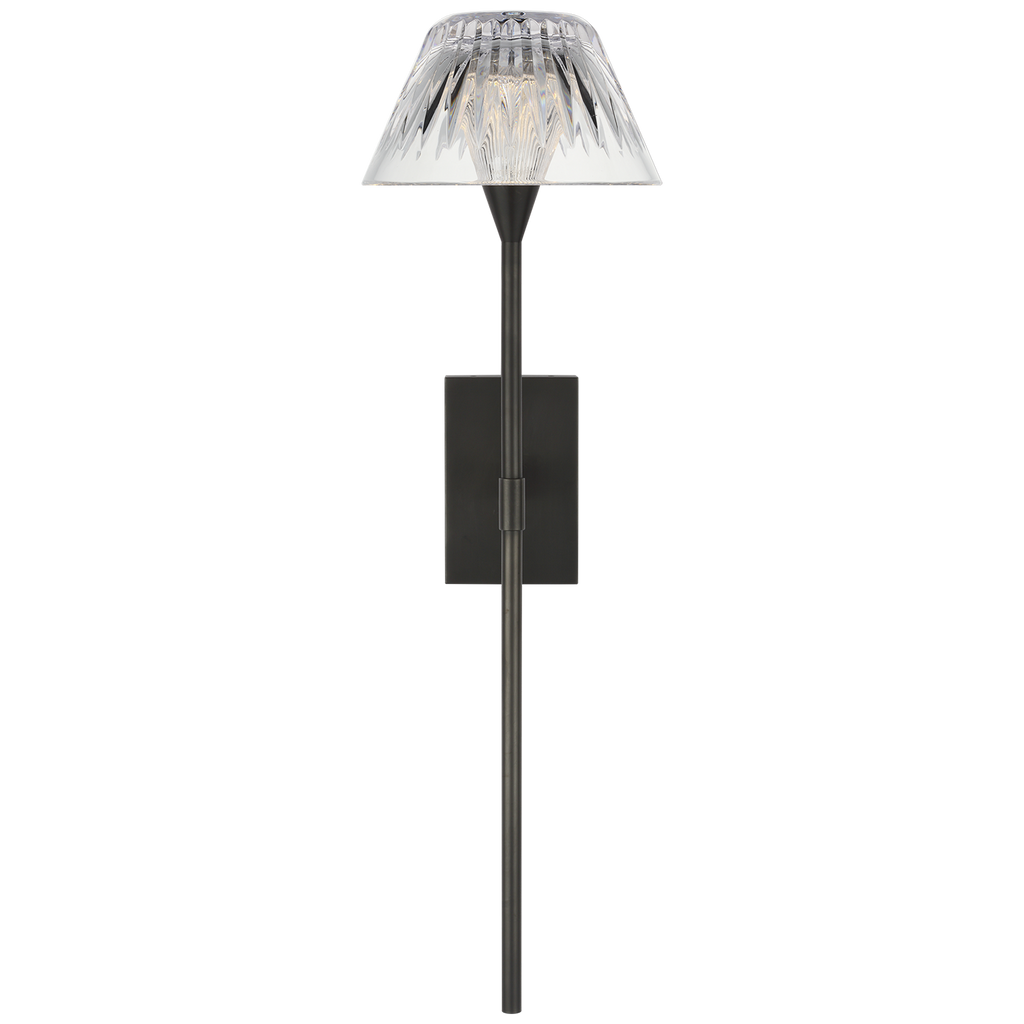 Blaze 19" Tail Sconce | Bronze | Clear Crystal