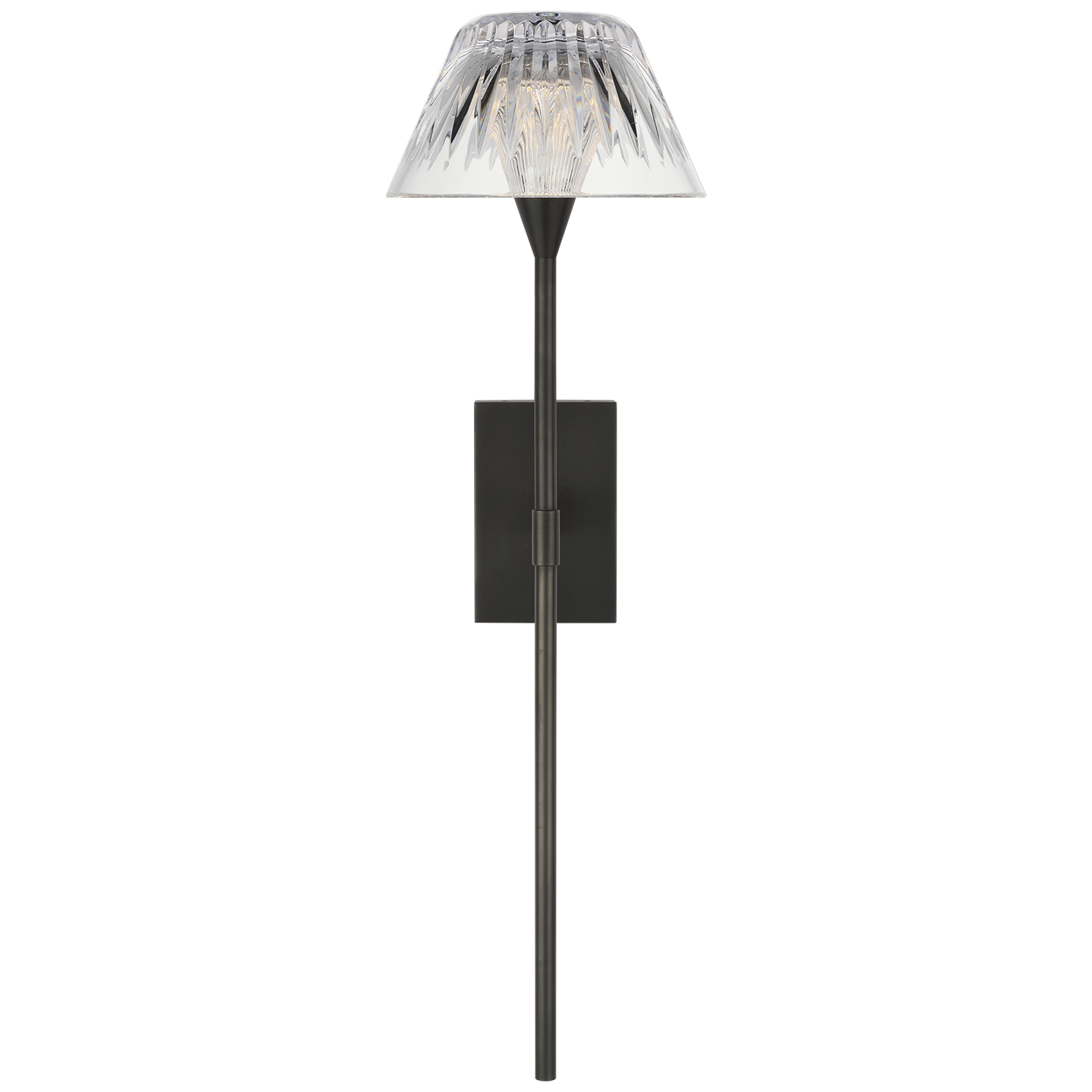 Blaze 19" Tail Sconce | Bronze | Clear Crystal