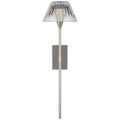 Blaze 19" Tail Sconce | Polished Nickel | Clear Crystal