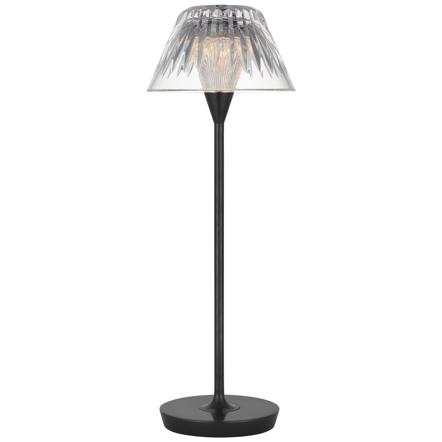 Blaze 16" Rechargeable Table Lamp | Bronze | Clear Crystal