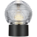 Circon 7" Rechargeable Accent Lamp | Bronze | Clear Crystal