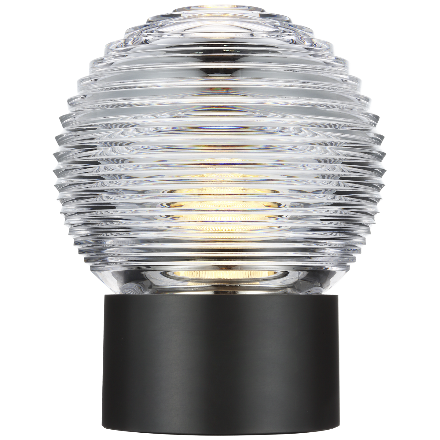 Circon 7" Rechargeable Accent Lamp | Bronze | Clear Crystal