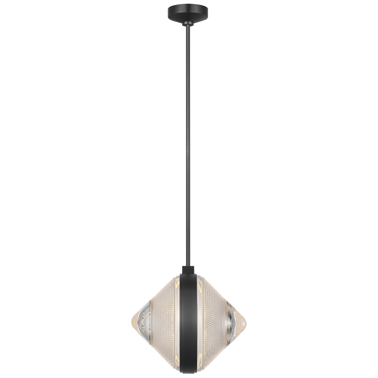Copper Coast 15" Pendant | Bronze | Karo Cut Clear Crystal