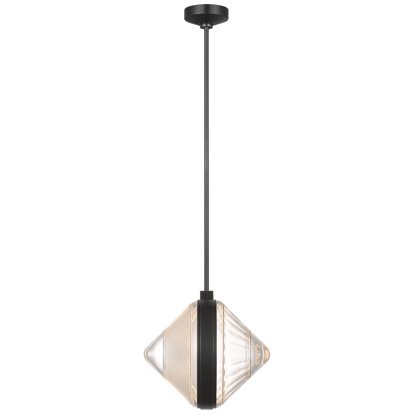 Copper Coast 15" Pendant | Bronze | Karo and Olive Cut Clear Crystal