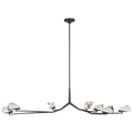 Carraig 63" 7 Light Chandelier | Bronze | Clear Crystal