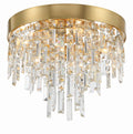 Winfield 16'' Antique Gold Flush Mount