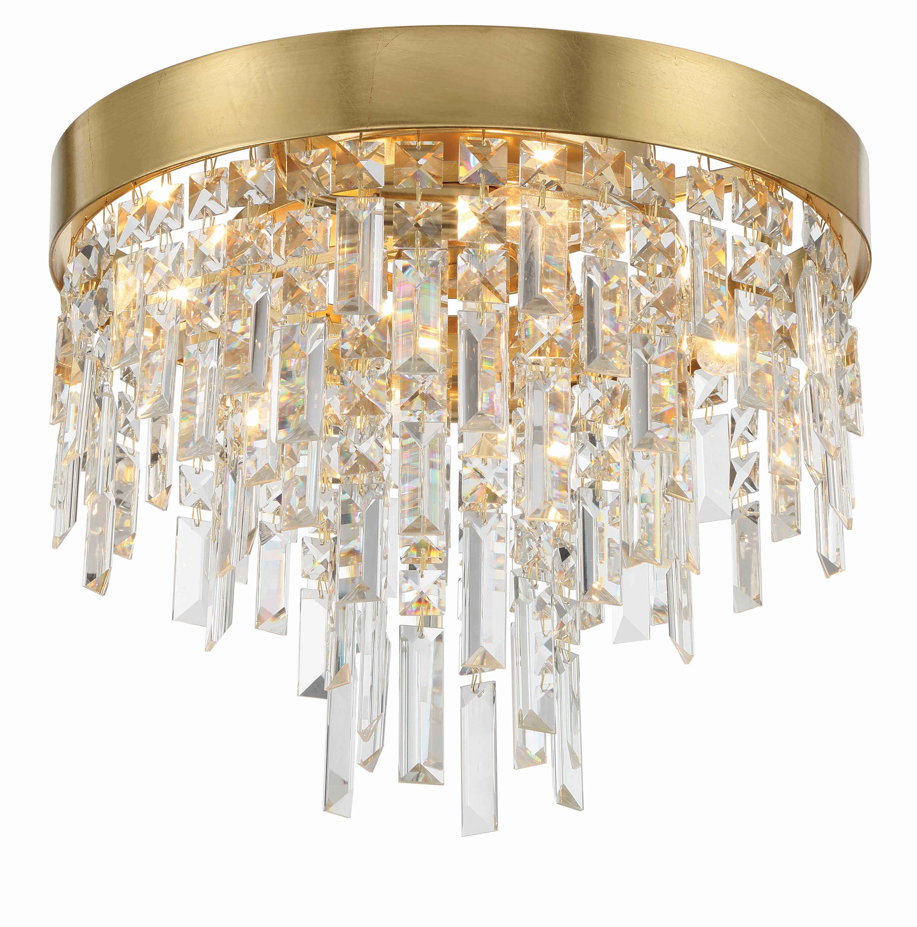 Winfield 16'' Antique Gold Flush Mount