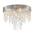 Winfield 16'' Antique Silver Flush Mount