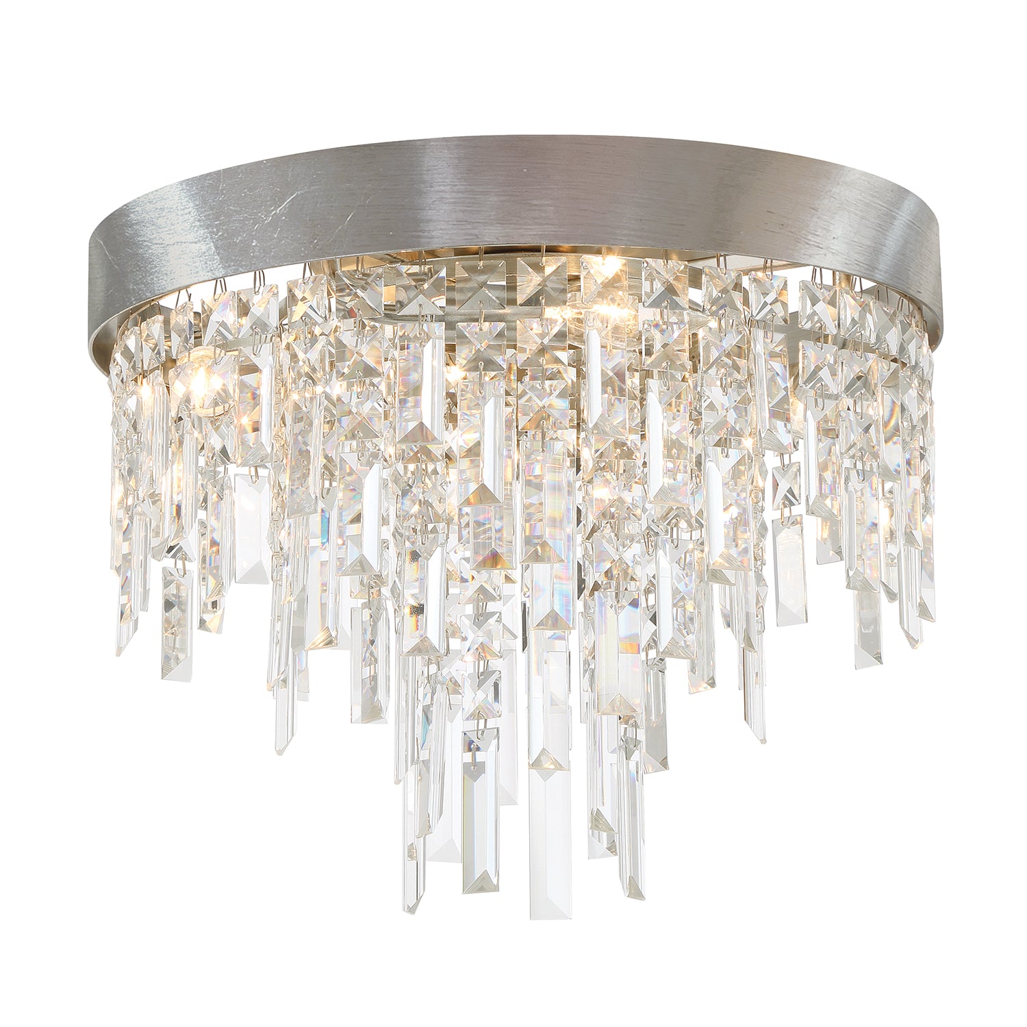 Winfield 16'' Antique Silver Flush Mount