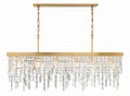 Winfield 49'' Antique Gold Linear Chandelier