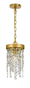 Winham 7'' Hand Cut Crystal Antique Gold Pendant