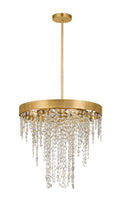 Winham 20'' Hand Cut Crystal Antique Gold Chandelier