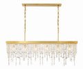 Winham 49'' Antique Gold Linear Chandelier