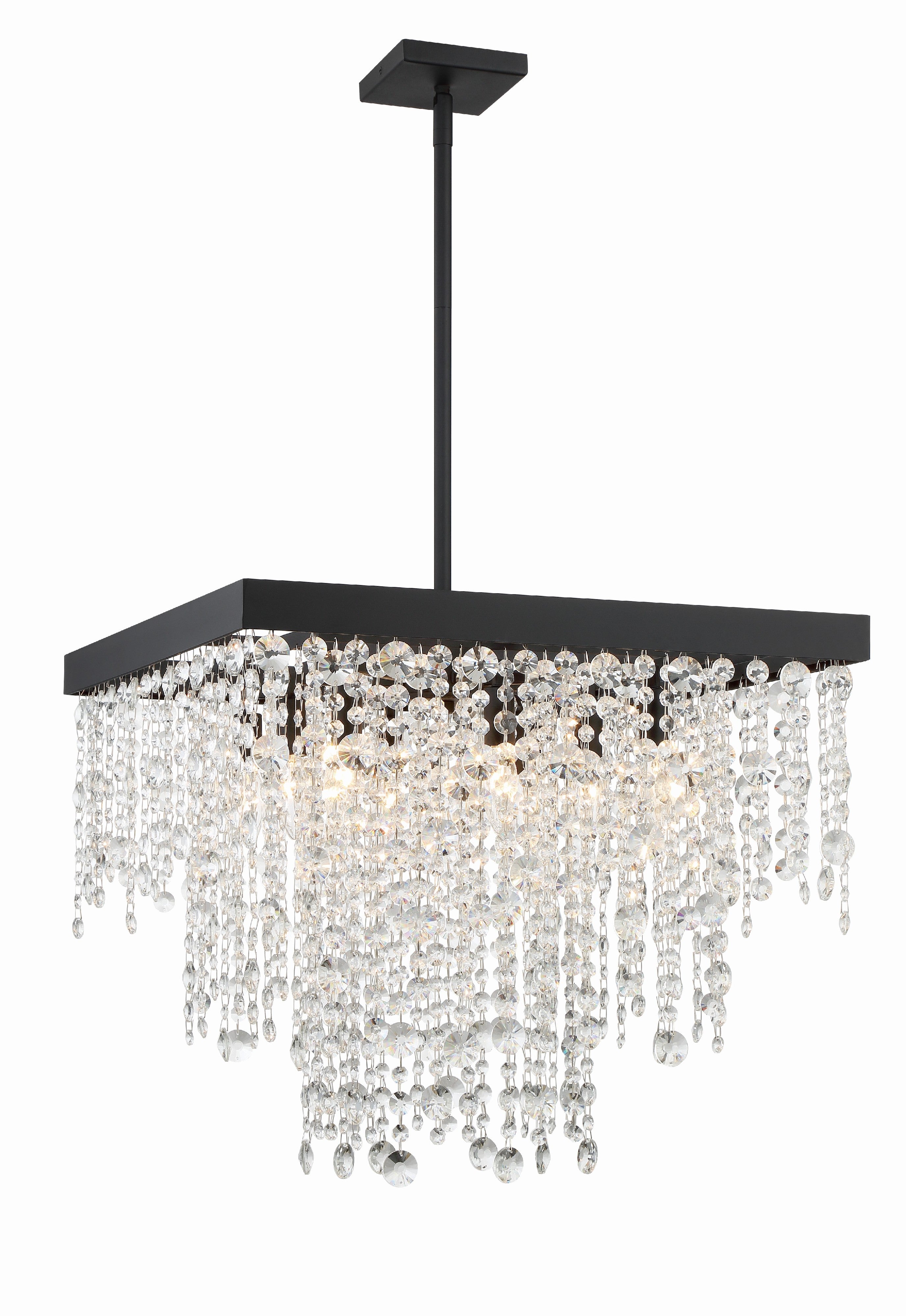 Winham 22'' Black Forged Chandelier