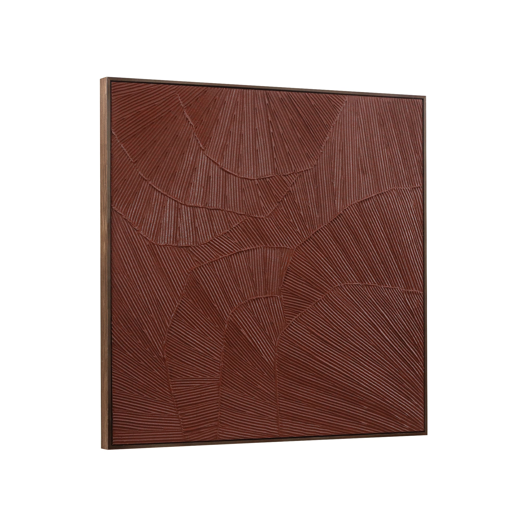 Flutter Framed Painting Maroon