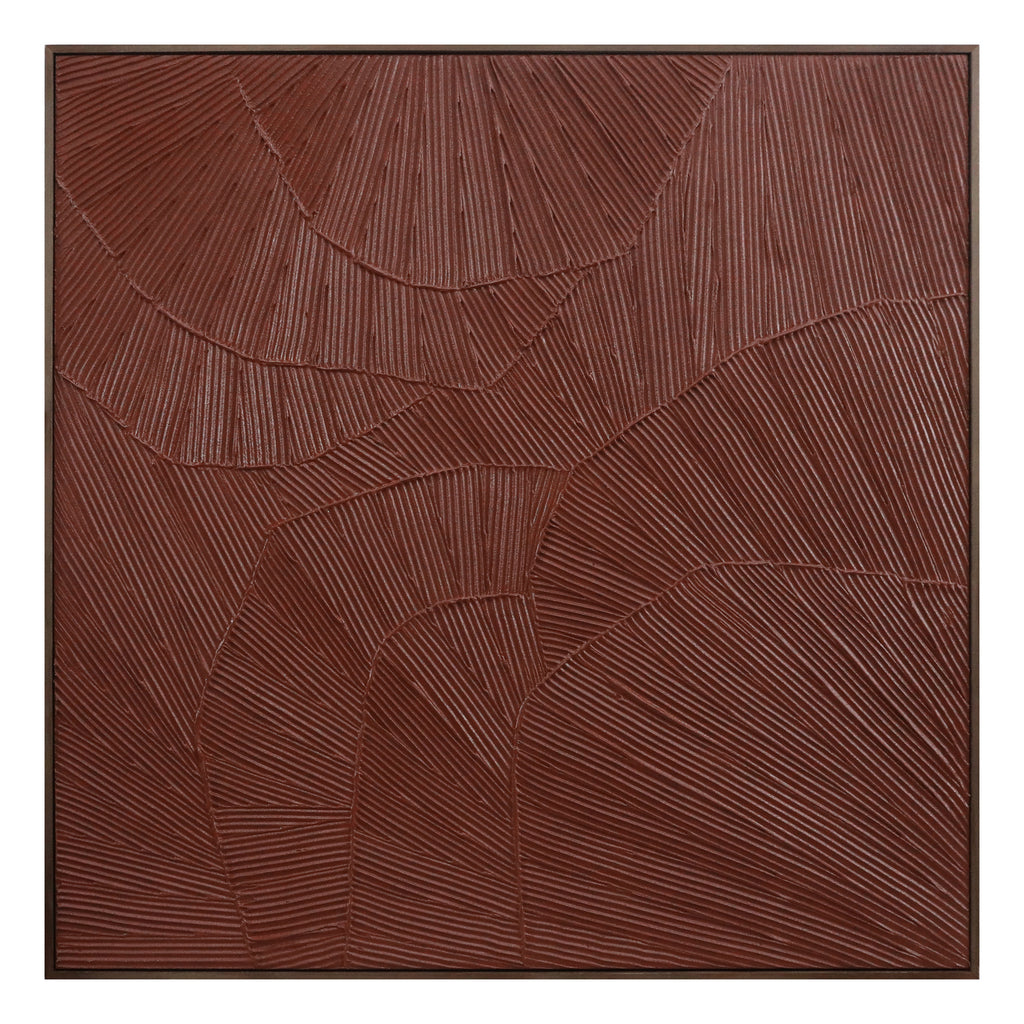 Flutter Framed Painting Maroon