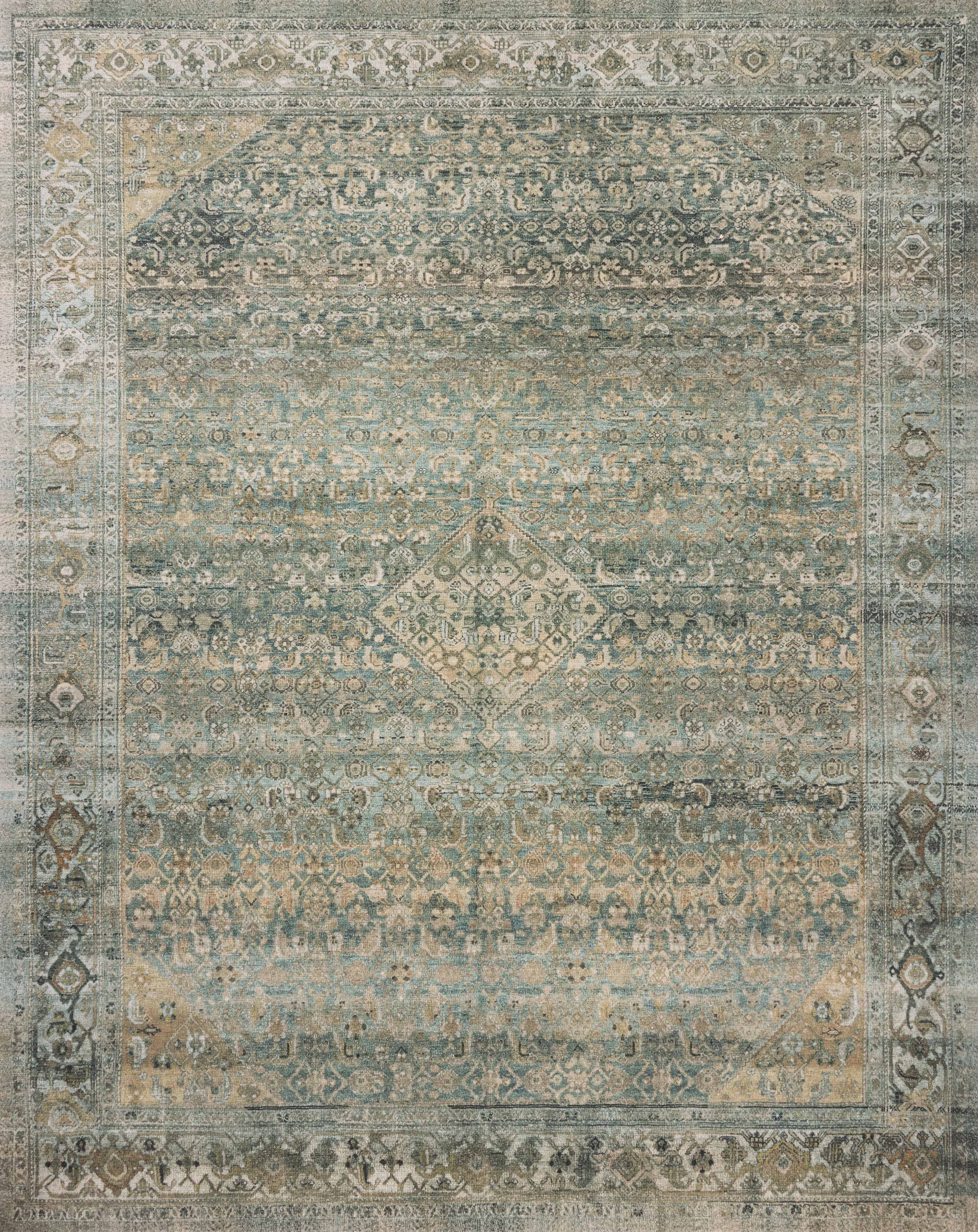 Magnolia Home by Joanna Gaines x Loloi | Wimberly Collection | Lagoon / Wheat | WYM-03